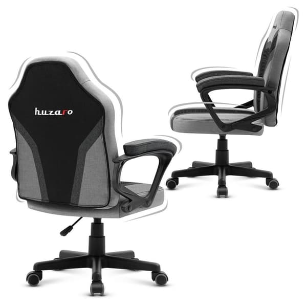 Spelstol Huzaro Ranger 1.0 Grey Mesh Svart/Grå