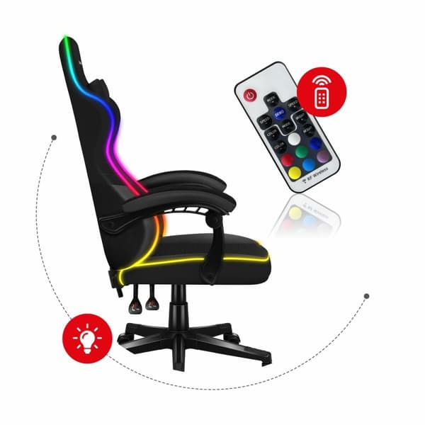 Spelstol Huzaro HZ-Force 4.4 RGB Black