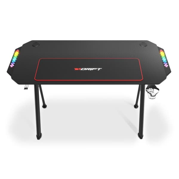 Skrivbord DRIFT DRDZ175RGB Svart 120 x 60 cm
