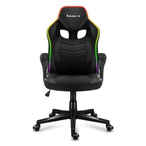 Pelituoli Huzaro HZ-Force 2.5 RGB Mesh Musta Harmaa