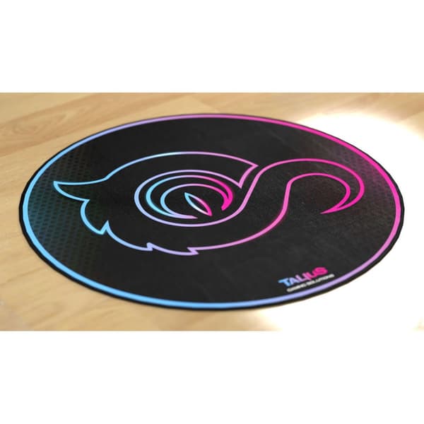 Pelihiirimatto Talius Floorpad 100 Musta Kangas Ø 100 cm