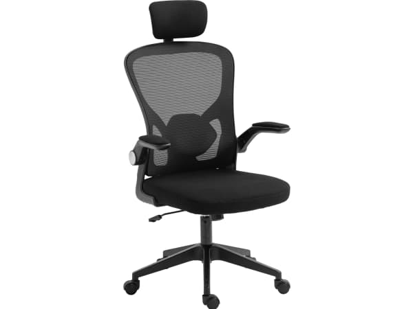 Sandberg ErgoFusion Basic - Spillestol - ergonomisk - armstøtter - vippe - drejeled - netstof