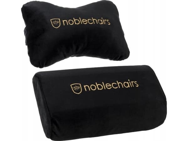 noblechairs Cushion set, Svart, Guld, 2 styck