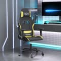 Miniatyrbild 1 av 2: Gamingstol svart och ljusgrön tyg