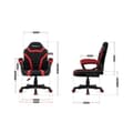 Miniatyrbild 4 av 4: HUZARO RANGER 1.0 Gaming Stol Rött tyg, Fåtölj för barn, Gamer, Ergonomisk, Justerbar höjd 80 mm, Armstöd, PC-spel