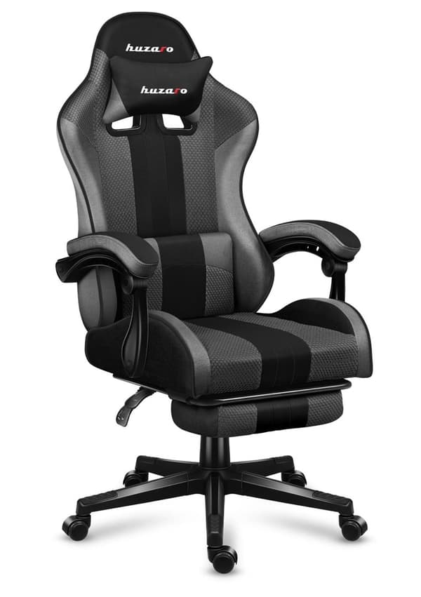 HUZARO FORCE 4.7 GRÅ MESH SPELSTOL