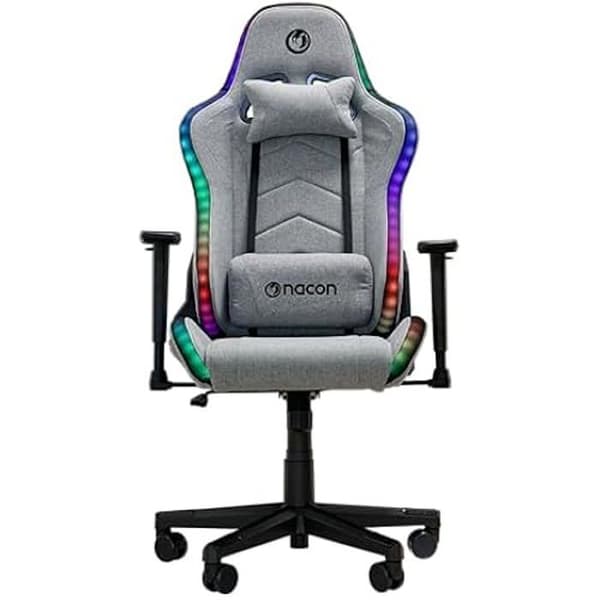 Nacon CH-675RGB spelstol, tyg, grå, stor