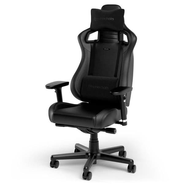 Spelstol - Noblechairs - Epic Compact - Svart - Höjdjusterbar - Lutad