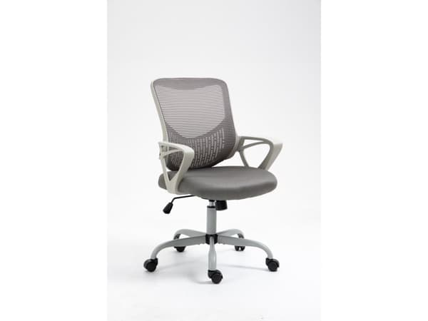 Activejet YK507 SZ, Polstret Sete, Mesh Ryggstø, Grå, Grå, Skum, Stoff