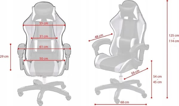 Ergonomisk hvid-grå-lime kontorstol med nakke- og lændestøtte til studerende og hjemmearbejdere