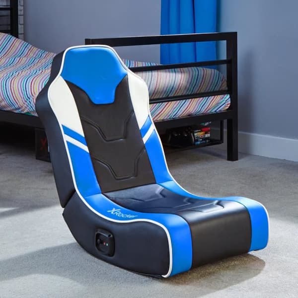 X Rocker - Shadow 2.0 Stereo Audio Gaming Floor Rocker Blue