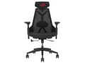 Miniatyrbild 2 av 5: ASUS ROG Destrier Core - Spelstol - ergonomisk - armstöd - T-formad - lutning - svängtapp - polyamide nylon, breathable mesh, polyuretanskum - svart