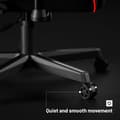 Miniatyrbild 6 av 6: Diablo X-ST4RTER Gaming Chair Gamer Fåtölj Ergonomisk kontorssits 2D Tygöverdrag Armstöd (svarta (LED))