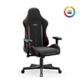 Miniatyrbild 1 av 6: Diablo X-ST4RTER Gaming Chair Gamer Fåtölj Ergonomisk kontorssits 2D Tygöverdrag Armstöd (svarta (LED))