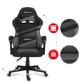 Miniatyrbild 3 av 4: HUZARO Force 4.4 ergonomisk spelstol - Grå - Justerbar höjd - Svankstöd - Armstöd - Nackstöd