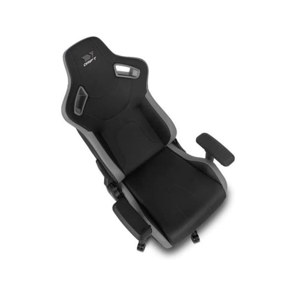 DRIFT GAMING Chair DR600 -DR600BGRAY - Professionell spelstol, konstläder, 4D armstöd, klass 4 kolv, mekanism
