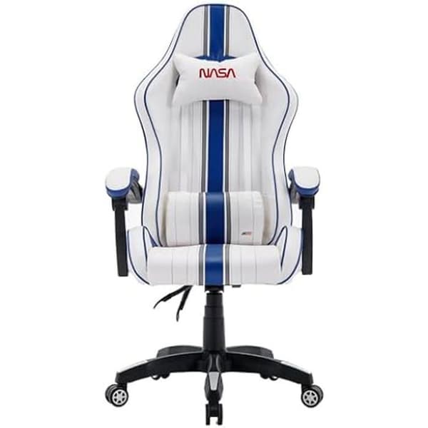 Stol - NASA - GAMER - Justerbar i höjdled - Med armstöd - Svart