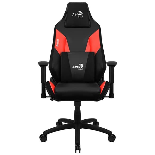 Spelstol - Aerocool - Admiral - Svart/Röd - Höj- och sänkbart - Stöder upp till 150 kg