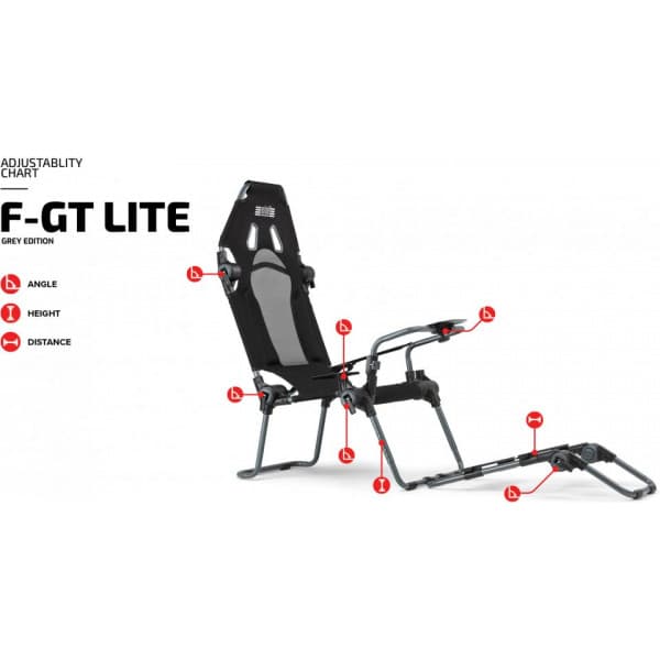 Next Level Racing F-GT Lite racerstand, mørkegrå