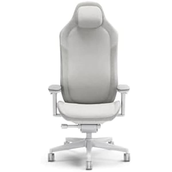 Fractal Design Refine Fabric Light Gaming Chair - Ergonomisk kontorsbordsstol Funktionalitet med 4D justerbara armstöd, hög rygg