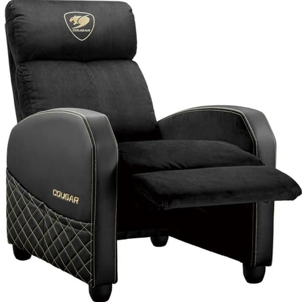 Gamingstol - Cougar Gaming - RANGER ELITE ROYAL - Stöder upp till 135 kg - Andningsbart sammetstyg