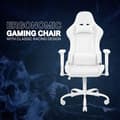 Miniatyrbild 1 av 4: Gamingstol - DELTACO GAMING - GAM-096-W - Höjdjusterbar - Armstöd - Vit