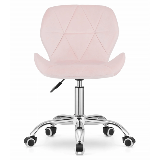 Kontorsstol Avola - Ergonomisk - Sammet - Rosa