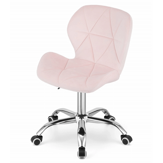 Kontorsstol Avola - Ergonomisk - Sammet - Rosa