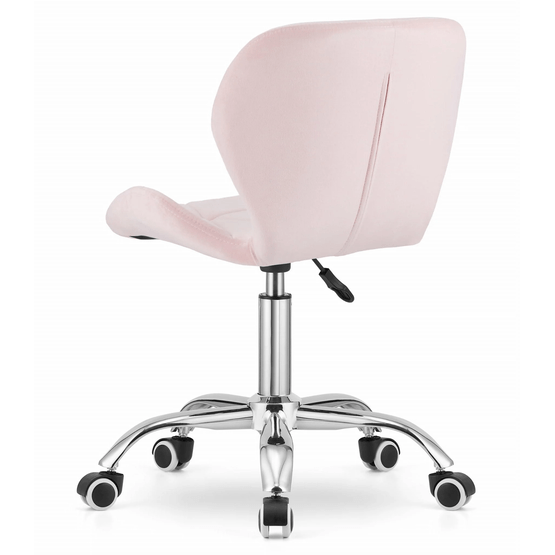 Kontorsstol Avola - Ergonomisk - Sammet - Rosa
