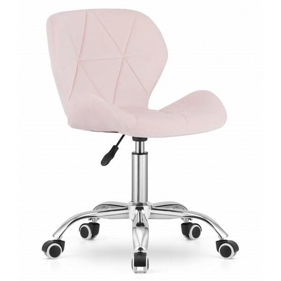 Kontorsstol Avola - Ergonomisk - Sammet - Rosa