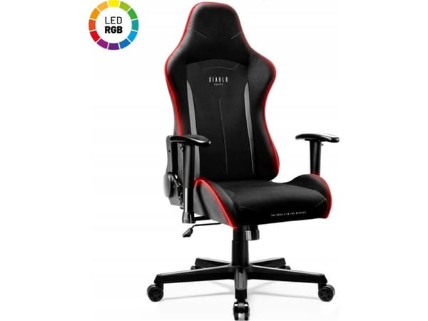 DIABLO X-ST4RTER gamingfåtölj svart LED