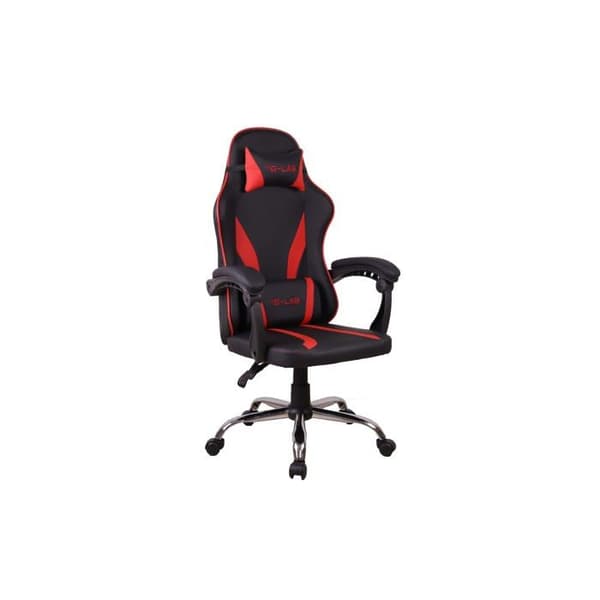 G-Lab – K Seat Neon – Ergonomisk spelstol – 100 % justerbar kontorsstol – Gamerstol med nackstöd och stöd