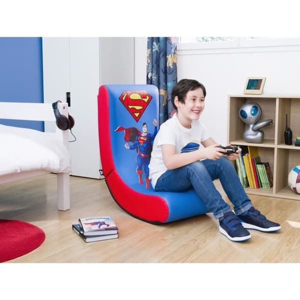 Gaming Seat - SUBSONIC - Superman - Rock'n'seat Junior Model - Under officiell licens