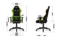 Miniatyrbild 4 av 4: HUZARO Ranger 6.0 Pixel Mesh spelstol Ergonomisk spelfåtölj Höjdjusterbar vridbar, lutande svankstöd