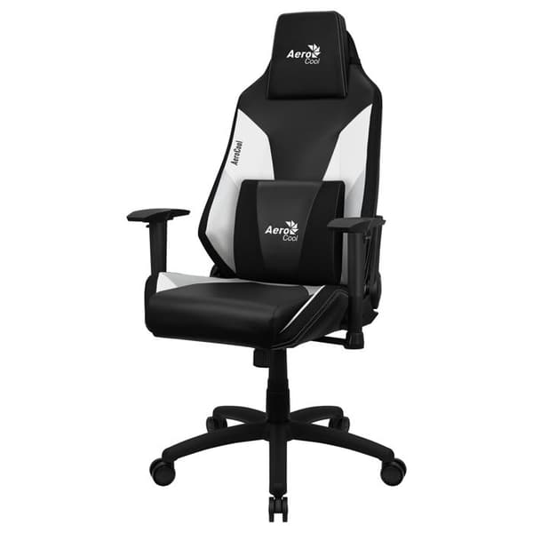 Spelstol - Aerocool - Admiral - Svart/Vit - Ergonomisk - Höj- och sänkbar