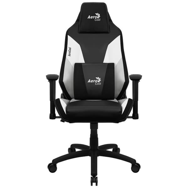 Spelstol - Aerocool - Admiral - Svart/Vit - Ergonomisk - Höj- och sänkbar