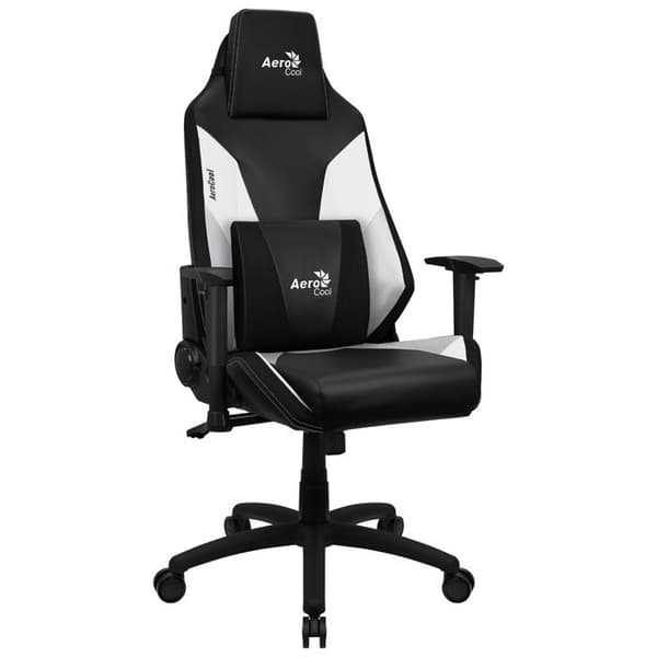 Spelstol - Aerocool - Admiral - Svart/Vit - Ergonomisk - Höj- och sänkbar
