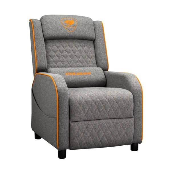 Gamingstol - Cougar Gaming - Ranger One Grey - Robust stål - Linneimitationsöverdrag - Ergonomisk