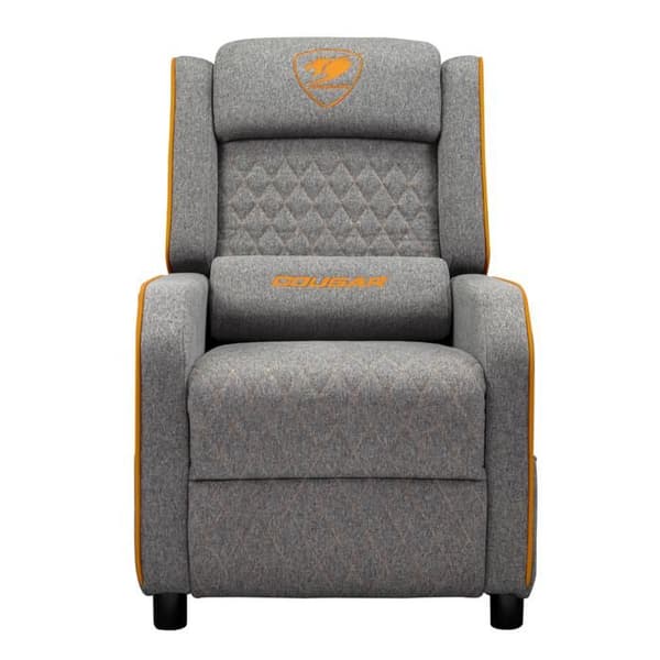 Gamingstol - Cougar Gaming - Ranger One Grey - Robust stål - Linneimitationsöverdrag - Ergonomisk