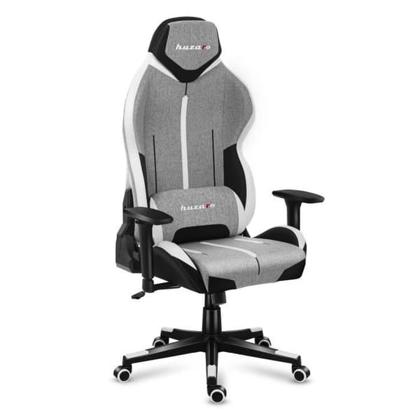 HUZARO FORCE 7.9 Grå Gaming Stol, Kontorsstol, PC-spel, Ergonomisk, Nackstöd Svankkudde, Justerbara Armstöd, Vridbar