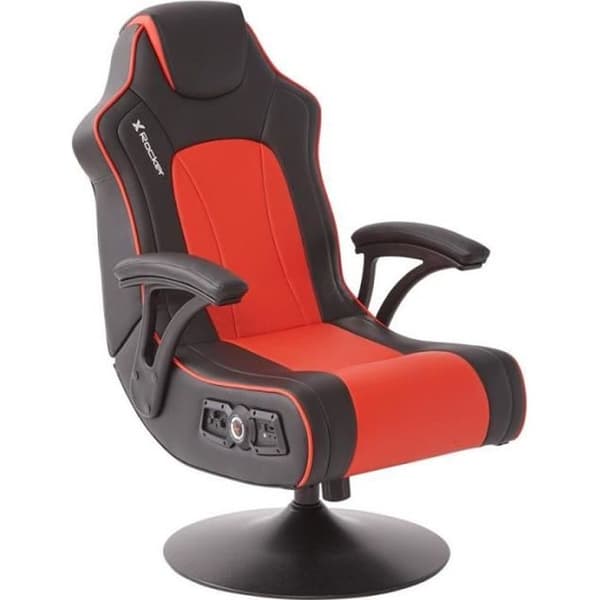 Gamingstol X Rocker - Torque Trådlös 2.1 Röd och Svart