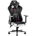 Miniatyrbild 1 av 4: Diablo X-Player 2.0 Gaming Stol Office Gamer Fåtölj 3D Armstöd Lädertygskudde Lumbal Cousin (Vit-Svart, L)