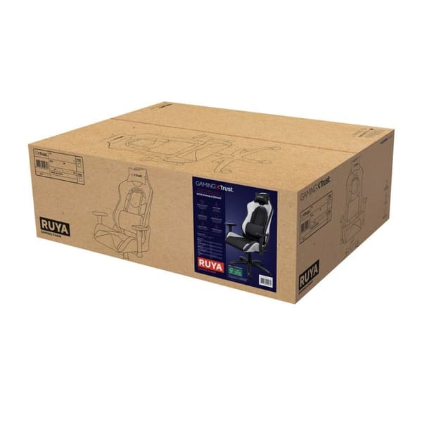 Gaming-stol Trust GXT 714 RUYA Hvid Sort