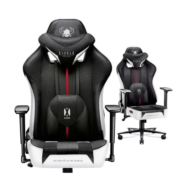 Spelstol Diablo Chairs DiabloX-PLAYER 2.0 Vit Svart
