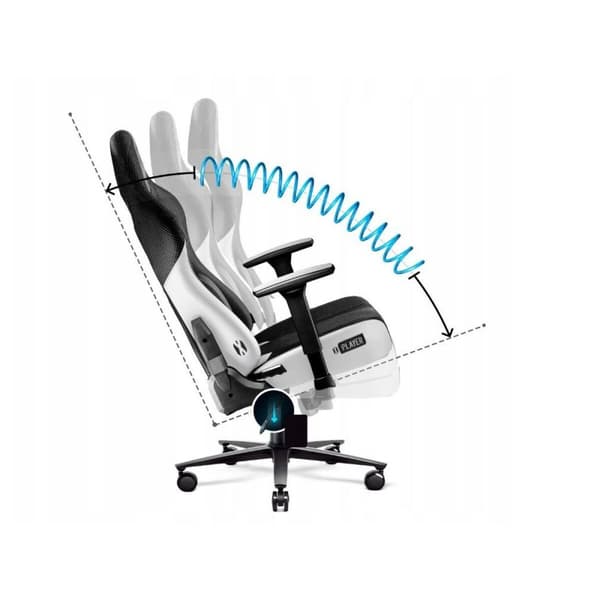 Spelstol Diablo Chairs DiabloX-PLAYER 2.0 Vit Svart