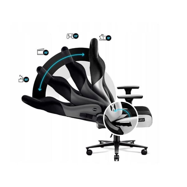 Spelstol Diablo Chairs DiabloX-PLAYER 2.0 Vit Svart
