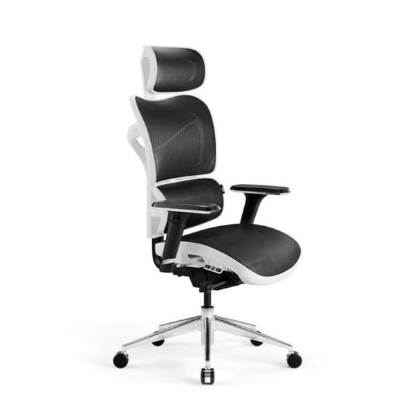 Gaming-stol Diablo Chairs V-COMMANDER Hvid Sort