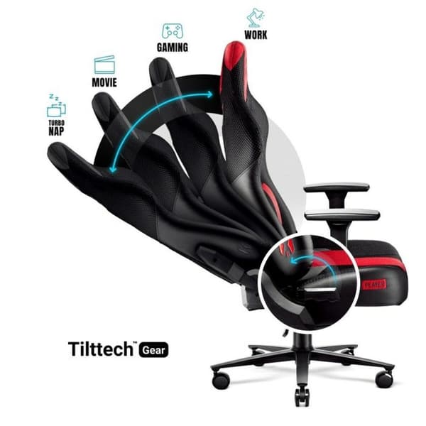 Gaming-stol Diablo Chairs Diablo X-PLAYER 2.0 Sort Rød