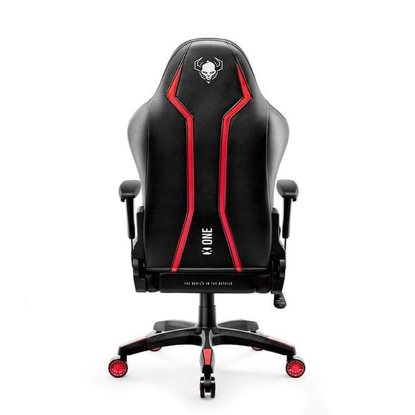 Gaming-stol Diablo Chairs Diablo X-One 2.0 Normal Size Sort Rød 20 farver