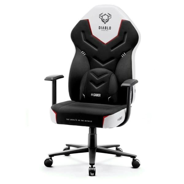 Pelituoli Diablo Chairs X-GAMER 2.0 Normal Valkoinen Musta